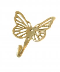 Krok butterfly gold fjärilskrok mässing