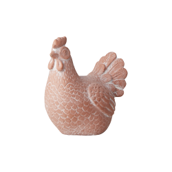 Henny höna terrakottafärgad betong påskhöna Affari of Sweden