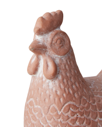 Henny höna terrakottafärgad betong påskhöna Affari of Sweden