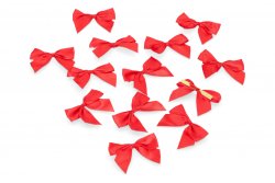 Satinrosetter röd mini juldekoration A lot decoration