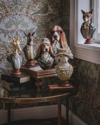 Byst Bassethund dekoration poly A lot decoration