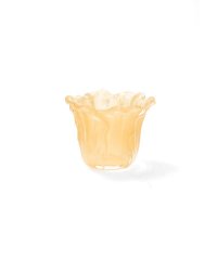 Ljuslykta Blomma värmeljus aprikos glas A lot deco