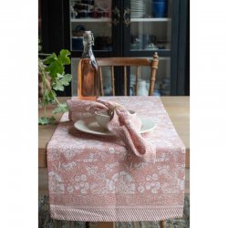 Bordslöpare Sonia rosa 40x145 cm från Fondaco