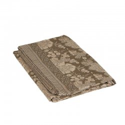 Duk Sonia Latte brun blommig duk 140x300 cm Fondaco