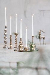 Ljusstake antikguld metall kronljus Speedtsberg