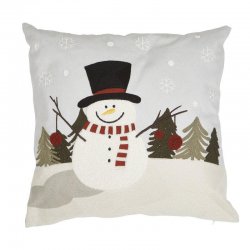 Kuddfodral Olof snögubbe julkudde Fondaco