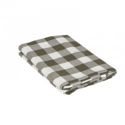 Duk Moa grön storrutig 140x300 cm Fondaco