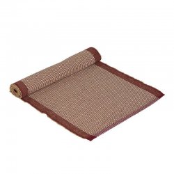 Löpare Tore röd jute/bomull med röd rand 35x90 cm Fondaco