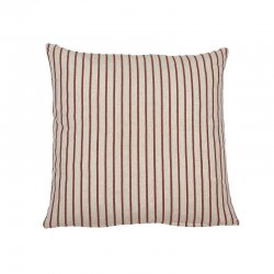 Kuddfodral Tina randig rödvit julkudde Fondaco