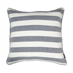 Bredrandig blåvit kuddfodral 50x50 cm Speedtsberg