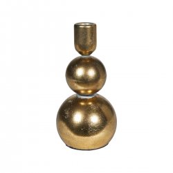 Ljusstake antikguld 18 cm hög Speedtsberg