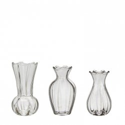 Minivaser 3-pack i glas från Wikholm Form