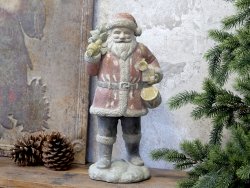 Juldekoration stor jultomte vintage santa från Chic Antique
