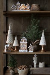 Pepparkakshus med LED belysning batteri Chic Antique