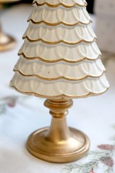 Juldekoration julgran Noel cremevit/guld Chic Antique