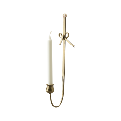 Väggljusstake Francis mässing med rosett Affari of Sweden