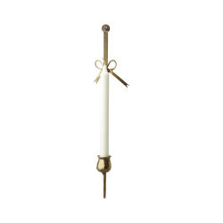 Väggljusstake Francis mässing med rosett Affari of Sweden