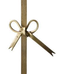 Väggljusstake Francis mässing med rosett Affari of Sweden