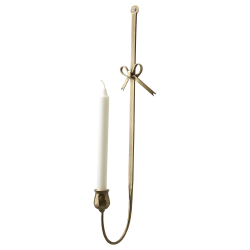 Väggljusstake Francis mässing med rosett Affari of Sweden