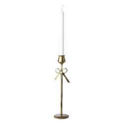 Ljusstake Francis mässingsfärgad järn med rosett Affari of Sweden