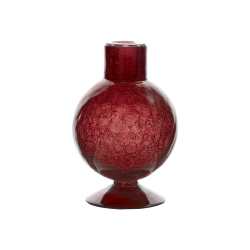 Ljusstake Fanny i glas till kronljus Burgundy Affari of Sweden