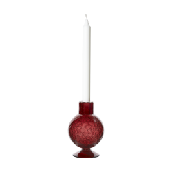 Ljusstake Fanny i glas till kronljus Burgundy Affari of Sweden