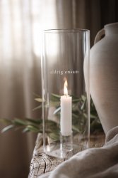 Ljuslykta klarglas Aldrig Ensam Majas Cottage