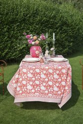 Duk Indian Rose Lantana Rose bomull Chamois