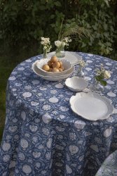 Duk Tangier Pomegranate Blue från Chamois