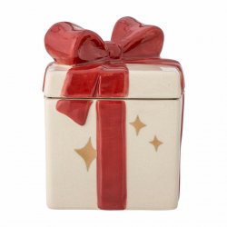 Keramikburk ask med lock Jolly julklapp Bloomingville