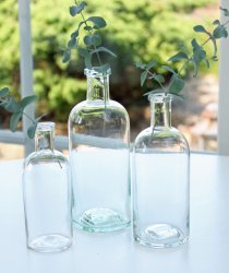 vintage glasflaskor ofärgat second hand online