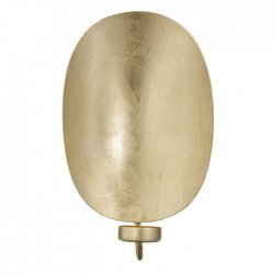väggljusstake guld mässing värmeljus oval Bungalow ellips
