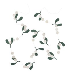 Pappersgirlang mistel mistletoe forest vit/grön Bungalow