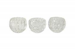 Värmeljushållare/ljuslykta klarglas med mönster från Speedtsberg