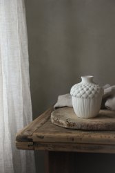 Majas ekollon vas vit matt keramik majas cottage