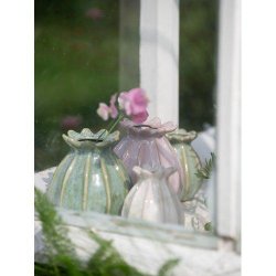 Vas Lilian ljusgrön stengods Wikholm Form