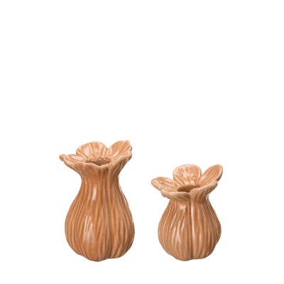 Vas Ingrid persikorosa porslin Wikholm Form