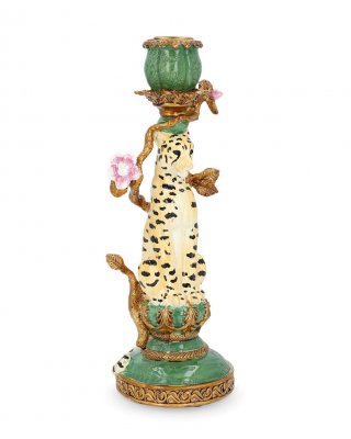 Ljusstake Leopard exotisk poly från A lot decoration