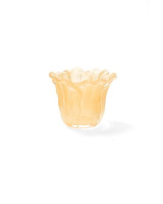 Ljuslykta Blomma värmeljus aprikos glas A lot deco