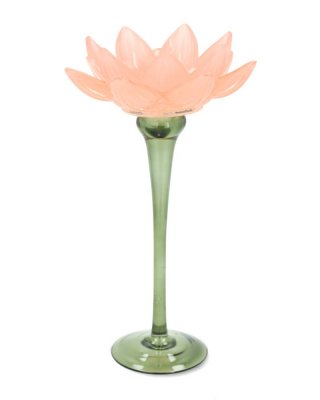 Ljuslykta Näckros rosa glas från A lot deco