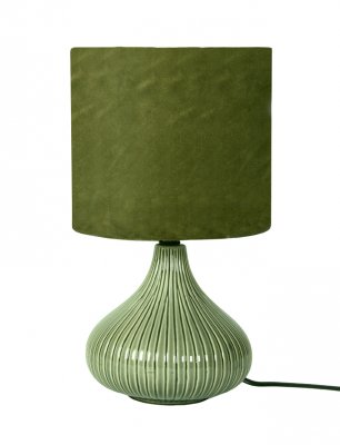 bordslampa grön keramik från Speedtsberg