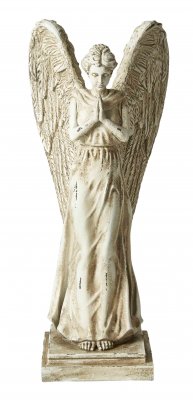 Staty ängel vit med vingar 34 cm Speedtsberg