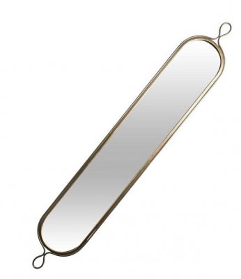 långsmal spegel med ram av antik koppar bordsspegel Speedtsberg