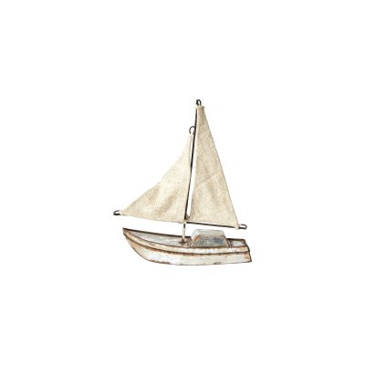Dekoration Segelbåt metall/jute från Speedtsberg