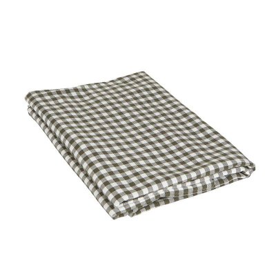 Duk Freja smårutig grön 140x300 cm Fondaco