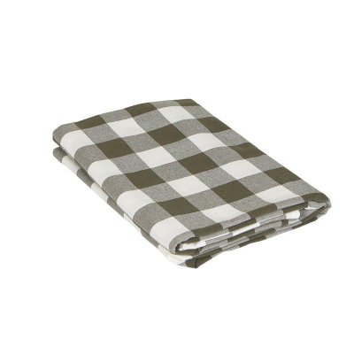 Duk Moa grön storrutig 140x300 cm Fondaco