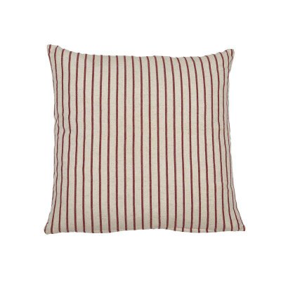 Kuddfodral Tina randig rödvit julkudde Fondaco
