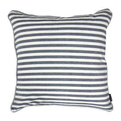 Smalrandigt blåvitt kuddfodral 50x50 cm bomull Speedtsberg
