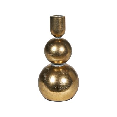 Ljusstake antikguld 18 cm hög Speedtsberg