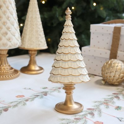 Juldekoration julgran Noel cremevit/guld Chic Antique